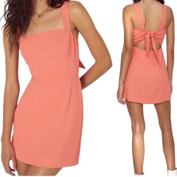 Wilfred Coral Mini Dress - Picture 2 of 6